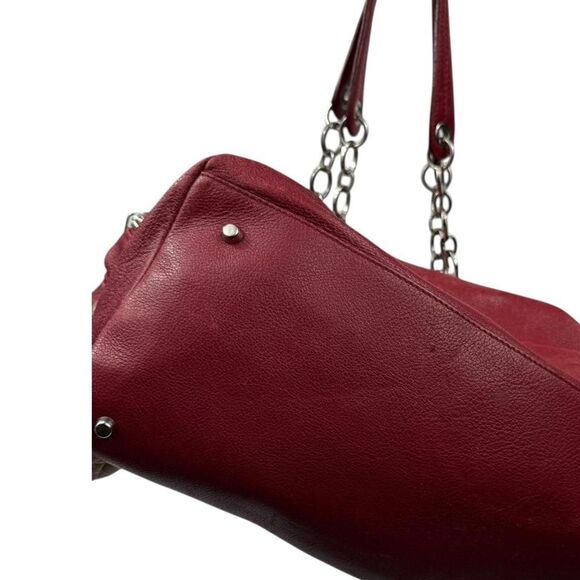 furla red leather chain shoulder - Picture 6 of 7